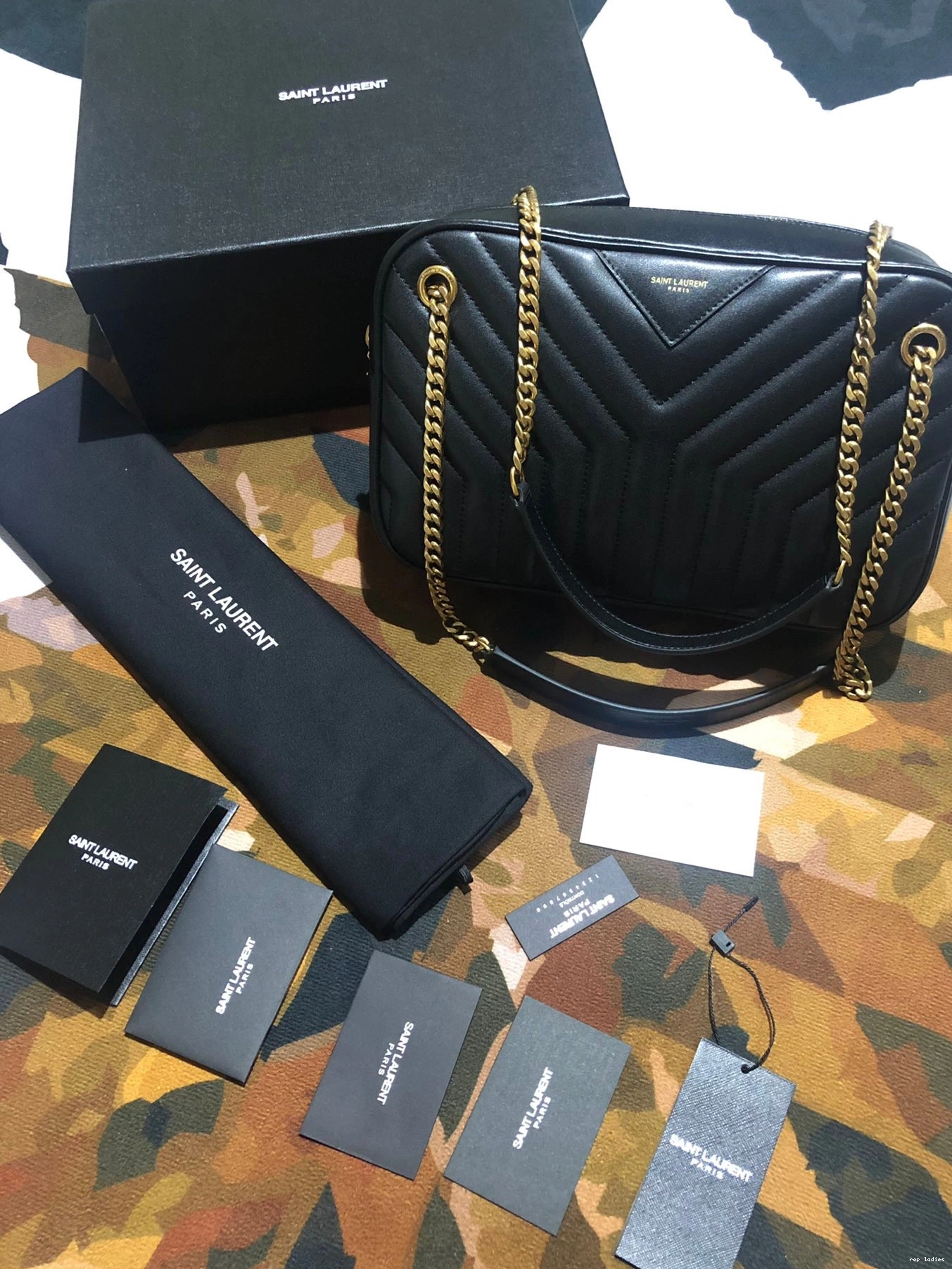 Repladies REP LEATHER Y-QUILTED SMOOTH IN CAMERA JOAN YSL BAG 0825